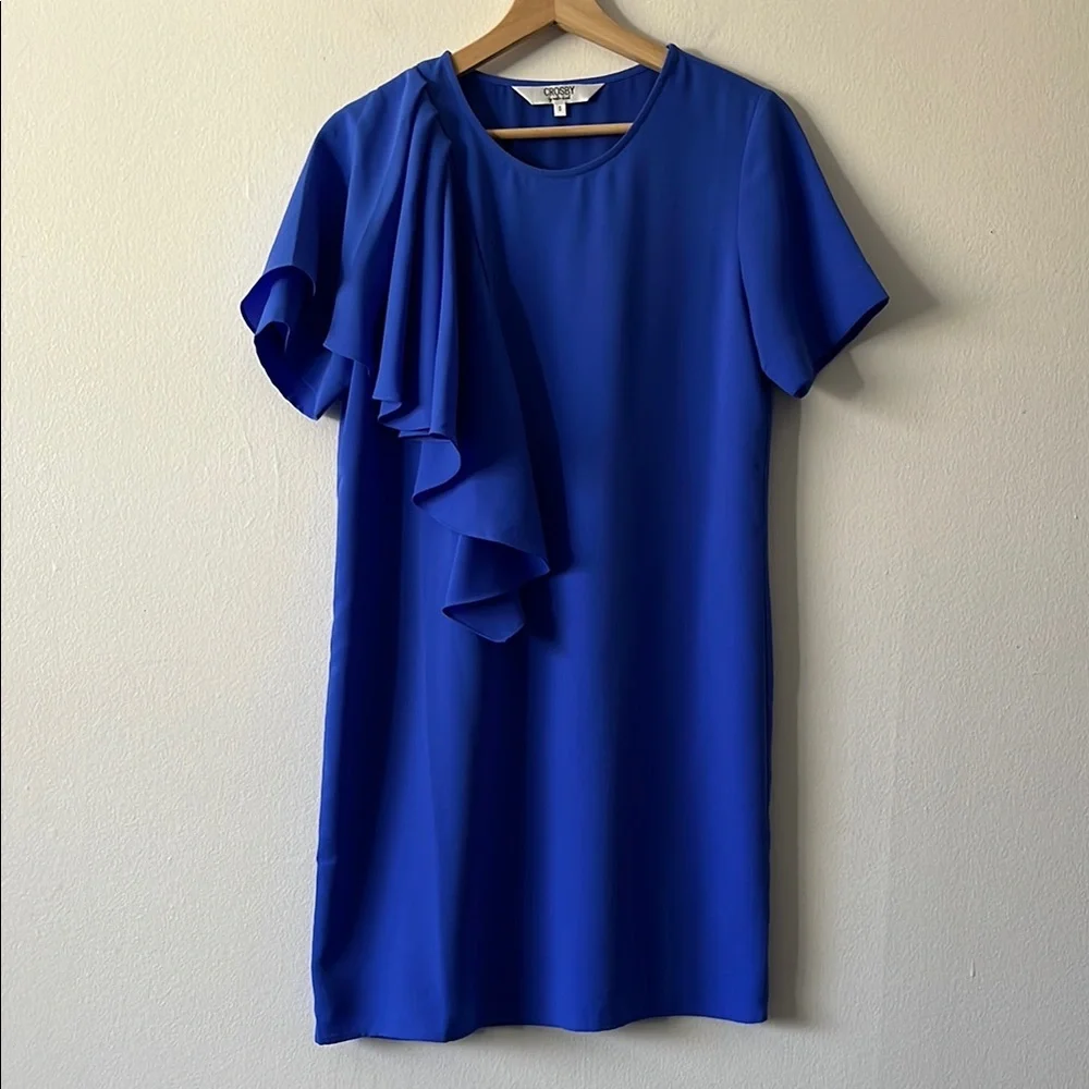 Crosby by Mollie Burch Jeni‎ Shift Dress in Bel Air Blue size small